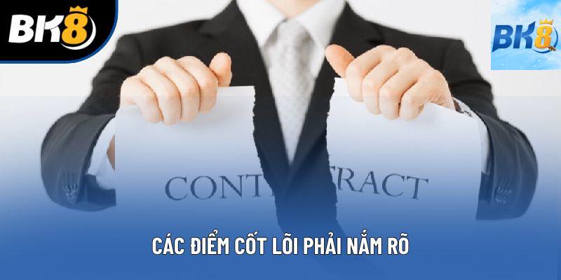 Các điểm cốt lõi phải nắm rõ